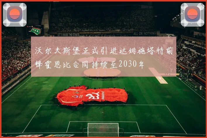 沃尔夫斯堡正式引进达姆施塔特前锋霍恩比合同持续至2030年